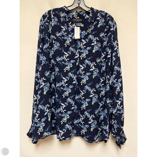 Top Long Sleeve By Lane Bryant In Floral Print, Size: 3x