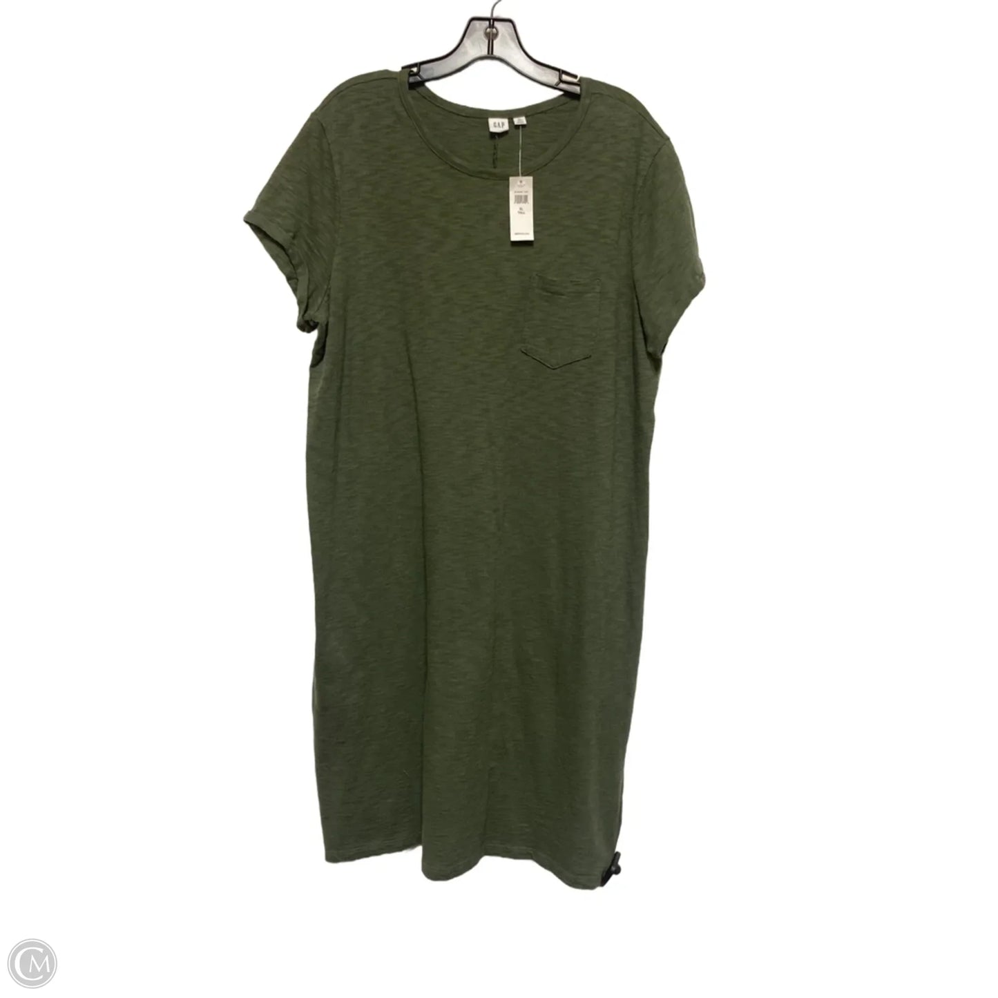 Dress Casual Midi By Gap In Green, Size: Xl