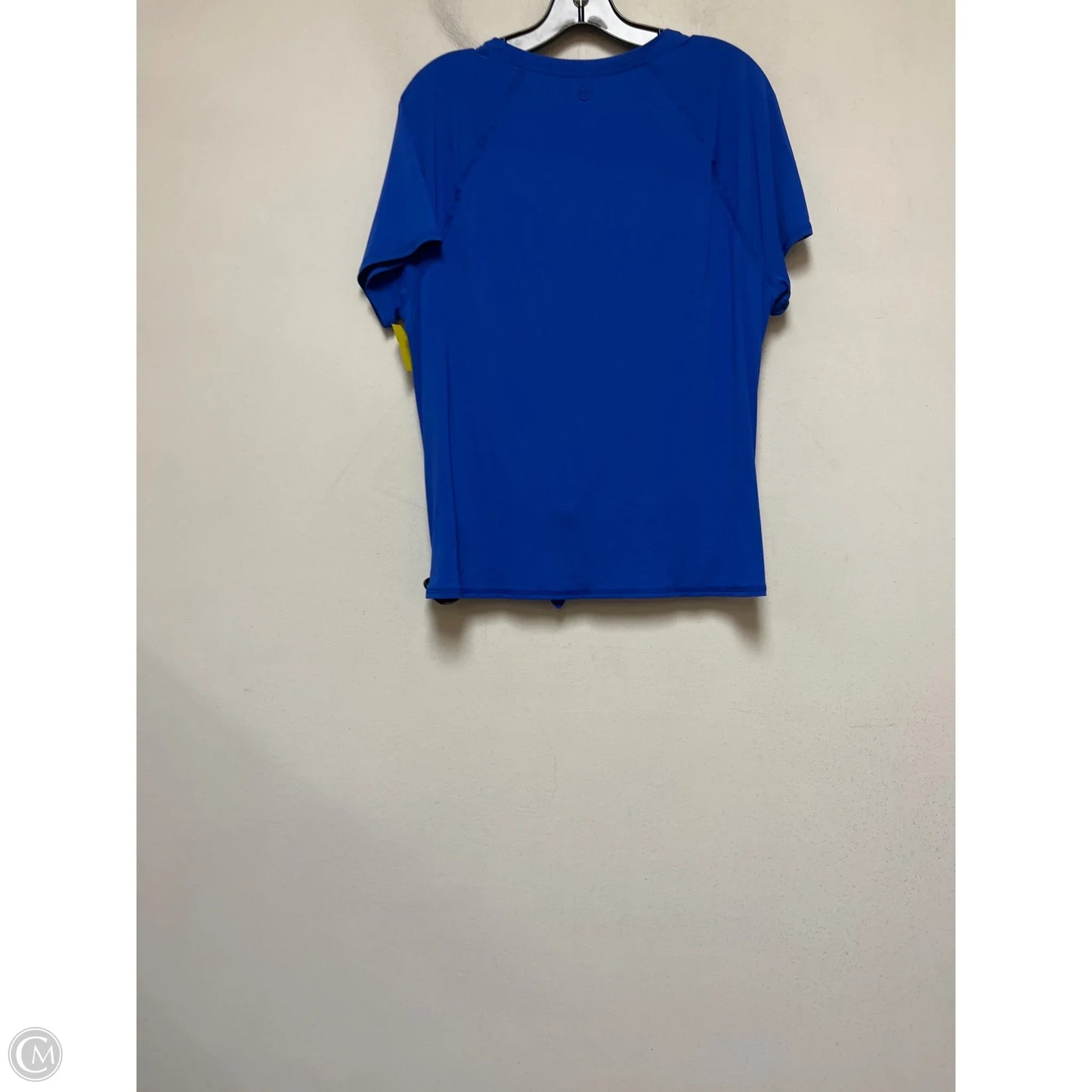 Top Short Sleeve Designer By Lilly Pulitzer In Blue, Size: Xl