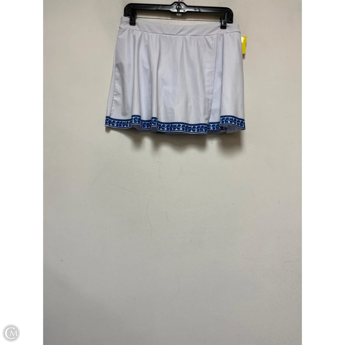 Swimsuit 2pc By Clothes Mentor In Blue & White, Size: L