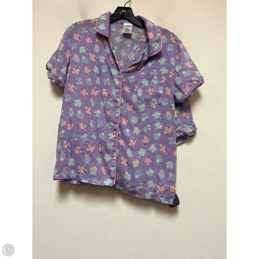 Pajamas 2pc By Clothes Mentor In Blue & Purple, Size: L