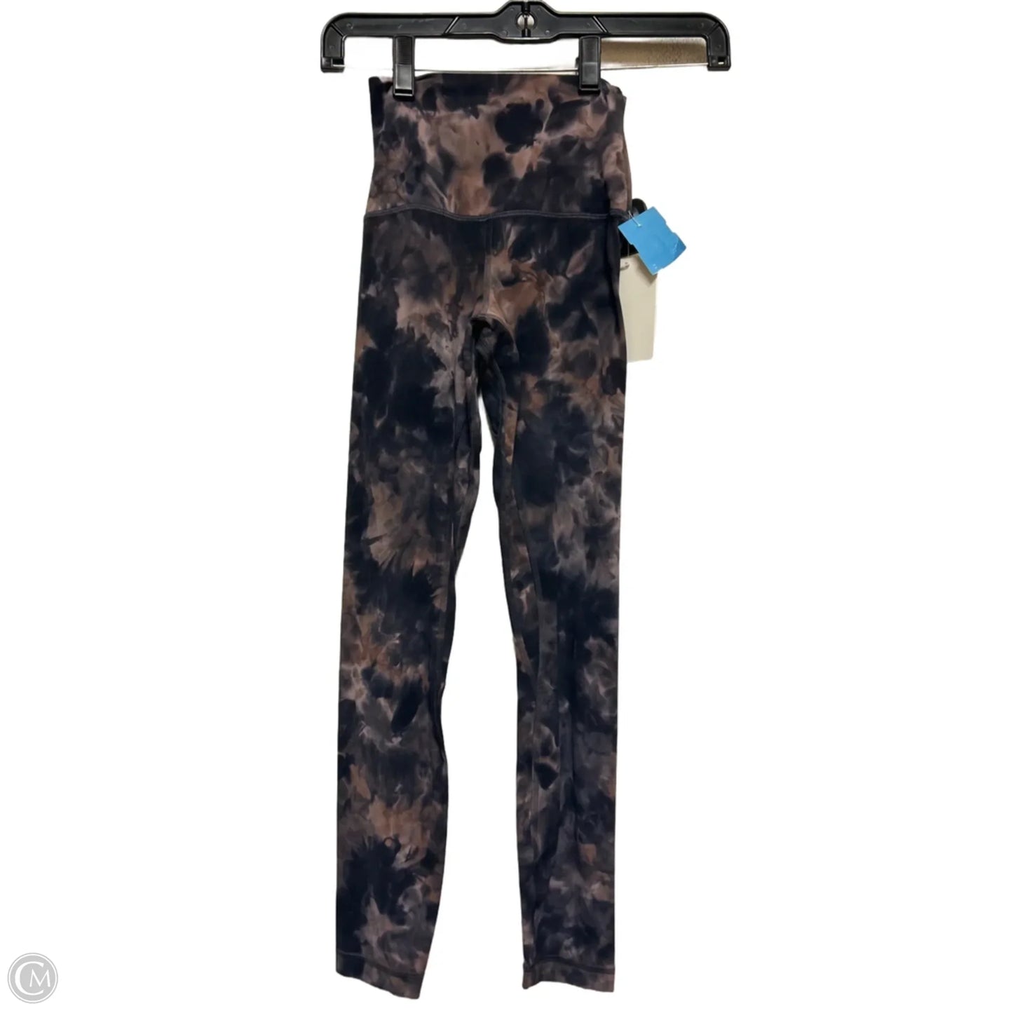 Athletic Leggings By Lululemon In Tie Dye Print, Size: 0