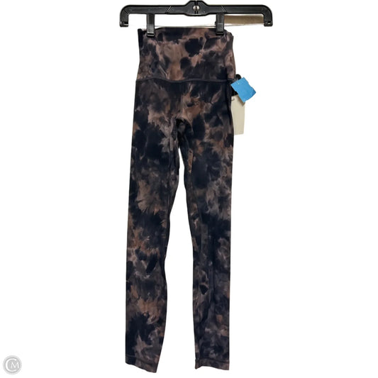 Athletic Leggings By Lululemon In Tie Dye Print, Size: 0