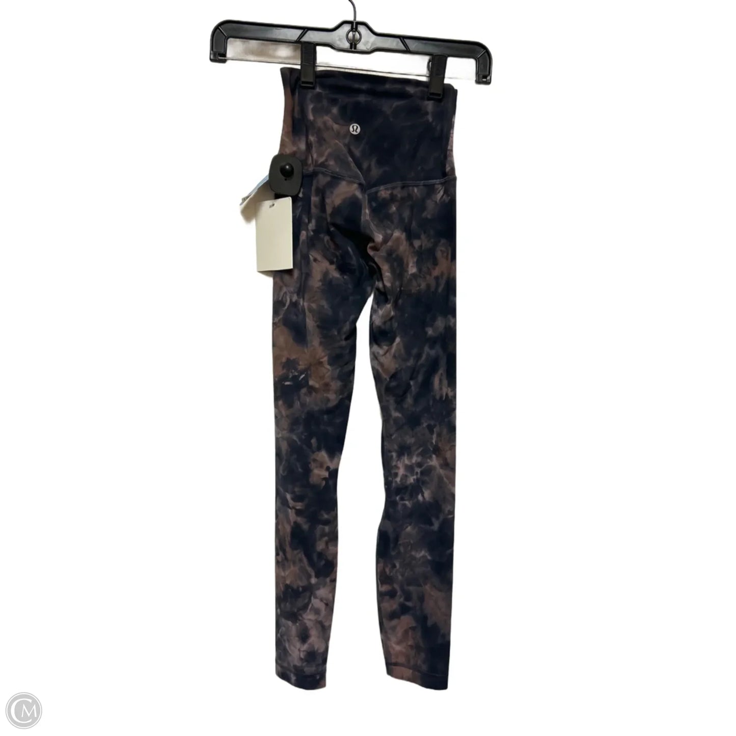 Athletic Leggings By Lululemon In Tie Dye Print, Size: 0