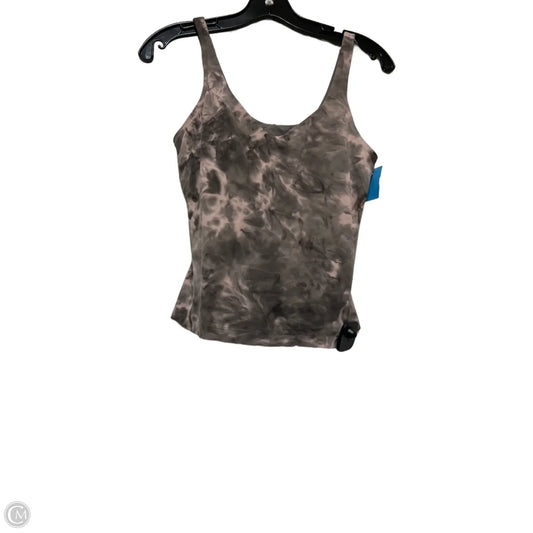 Athletic Tank Top By Lululemon In Tie Dye Print, Size: 8