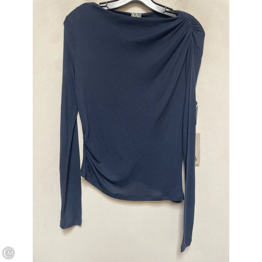 Top Long Sleeve Basic By Worthington In Blue, Size: M