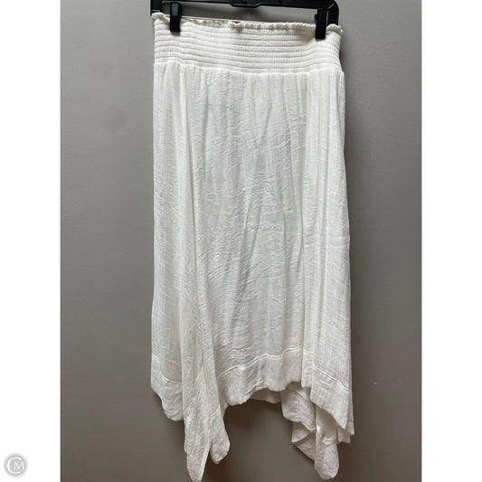 Skirt Midi By Agb In White, Size: 14