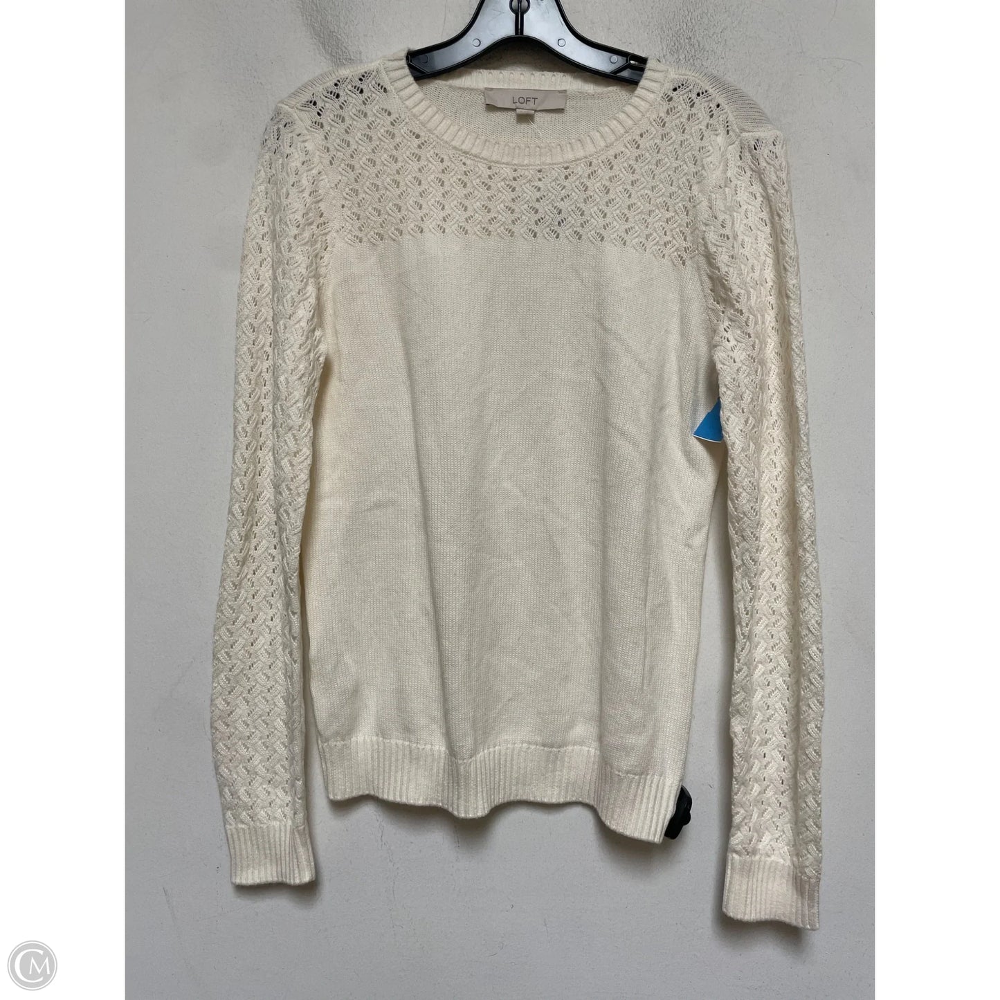 Sweater By Loft In Cream, Size: Xs