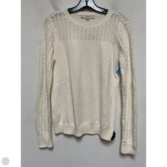 Sweater By Loft In Cream, Size: Xs
