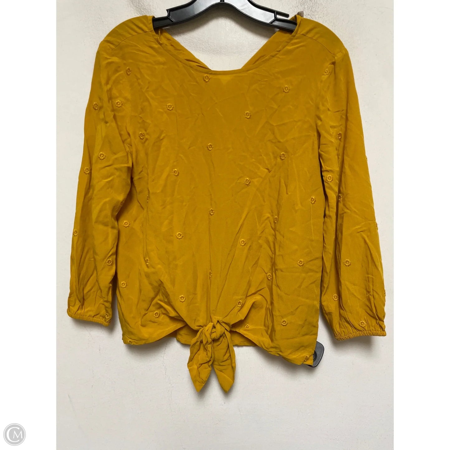 Top Long Sleeve By Loft In Yellow, Size: Xs