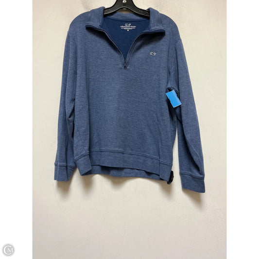 Sweatshirt Collar By Vineyard Vines In Blue, Size: M