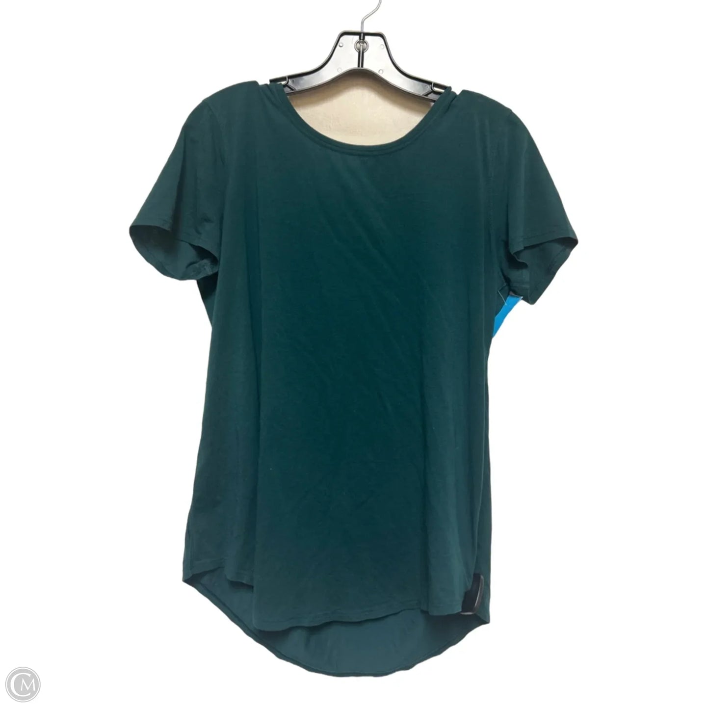 Athletic Top Short Sleeve By Lululemon In Green, Size: 8