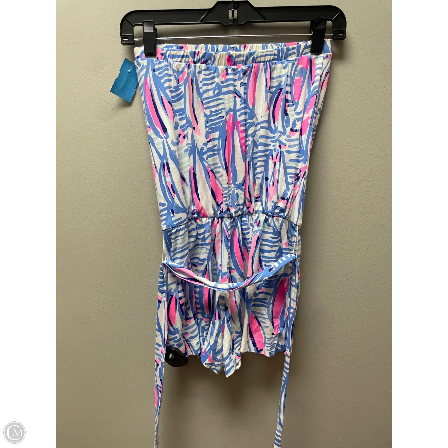 Romper Designer By Lilly Pulitzer In Blue & Pink, Size: Xxs
