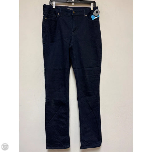 Jeans Straight By Not Your Daughters Jeans In Blue Denim, Size: 14