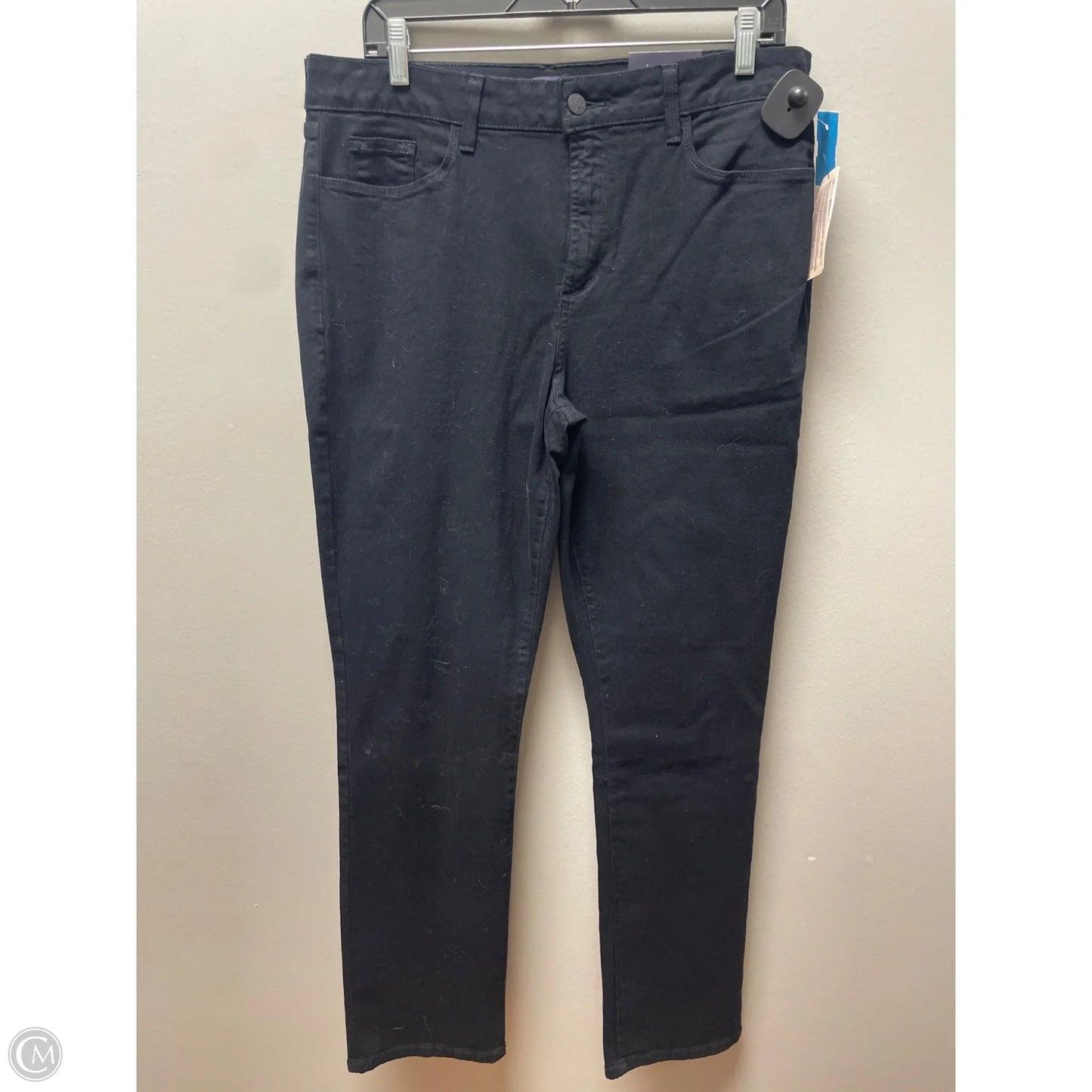 Jeans Straight By Not Your Daughters Jeans In Black Denim, Size: 14