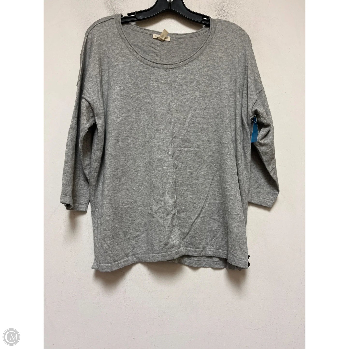 Top Short Sleeve By Eileen Fisher In Grey, Size: L