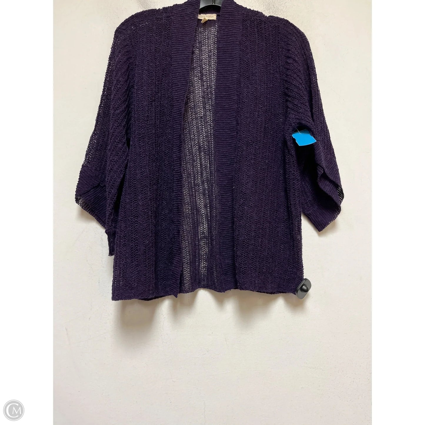 Cardigan By Eileen Fisher In Purple, Size: L