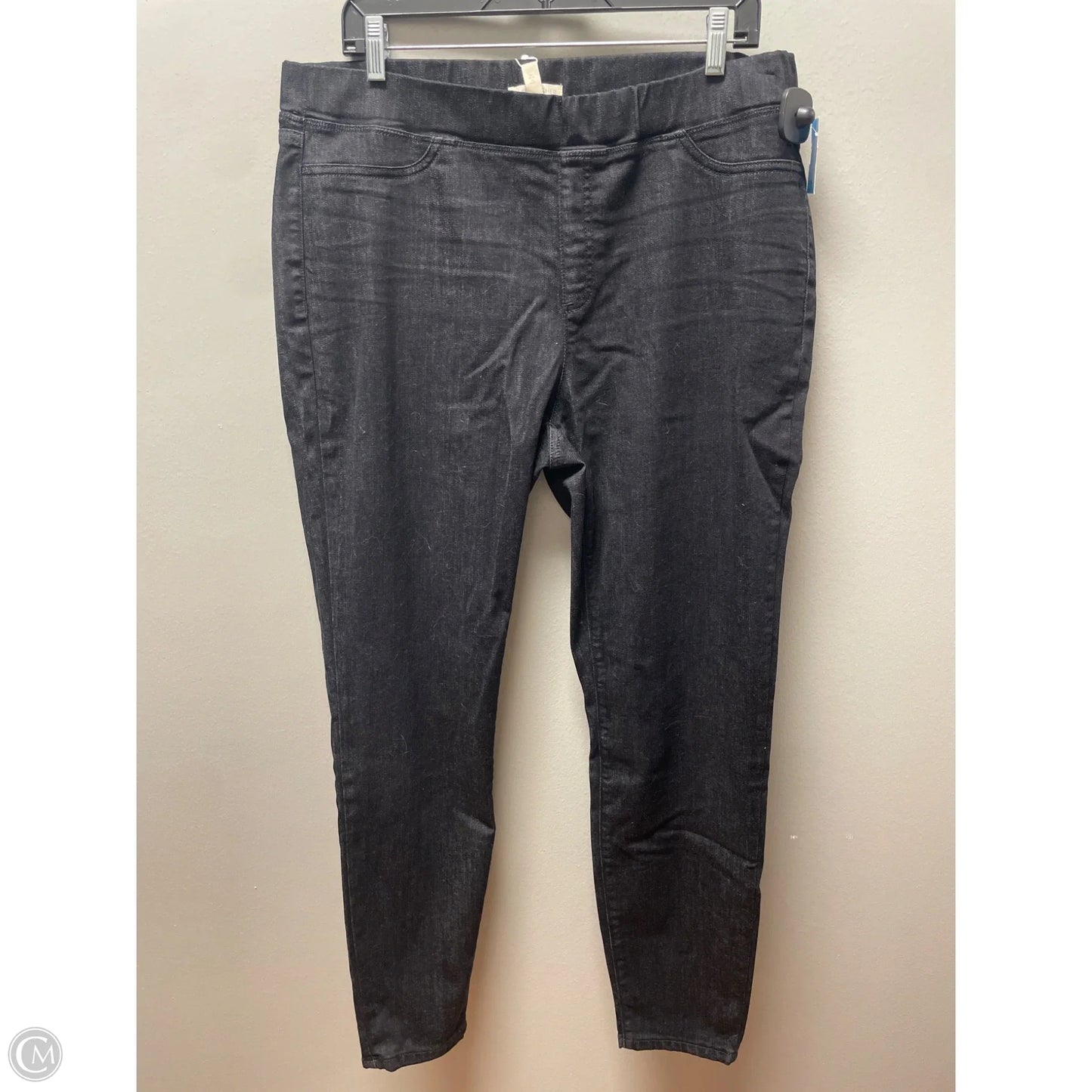 Jeans Jeggings By Eileen Fisher In Black Denim, Size: 12