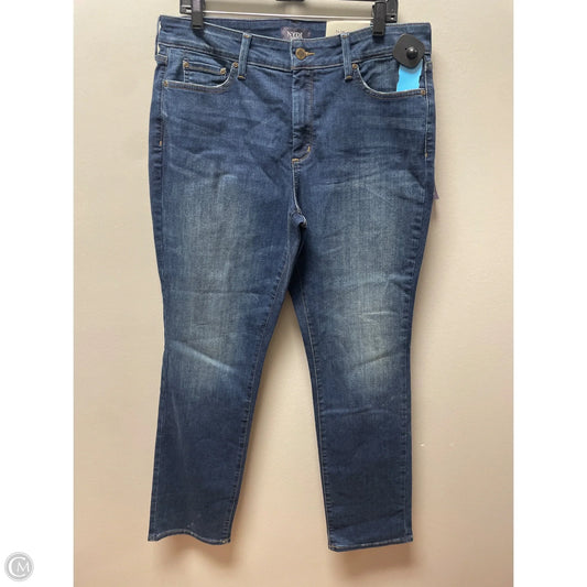 Jeans Straight By Not Your Daughters Jeans In Blue Denim, Size: 14