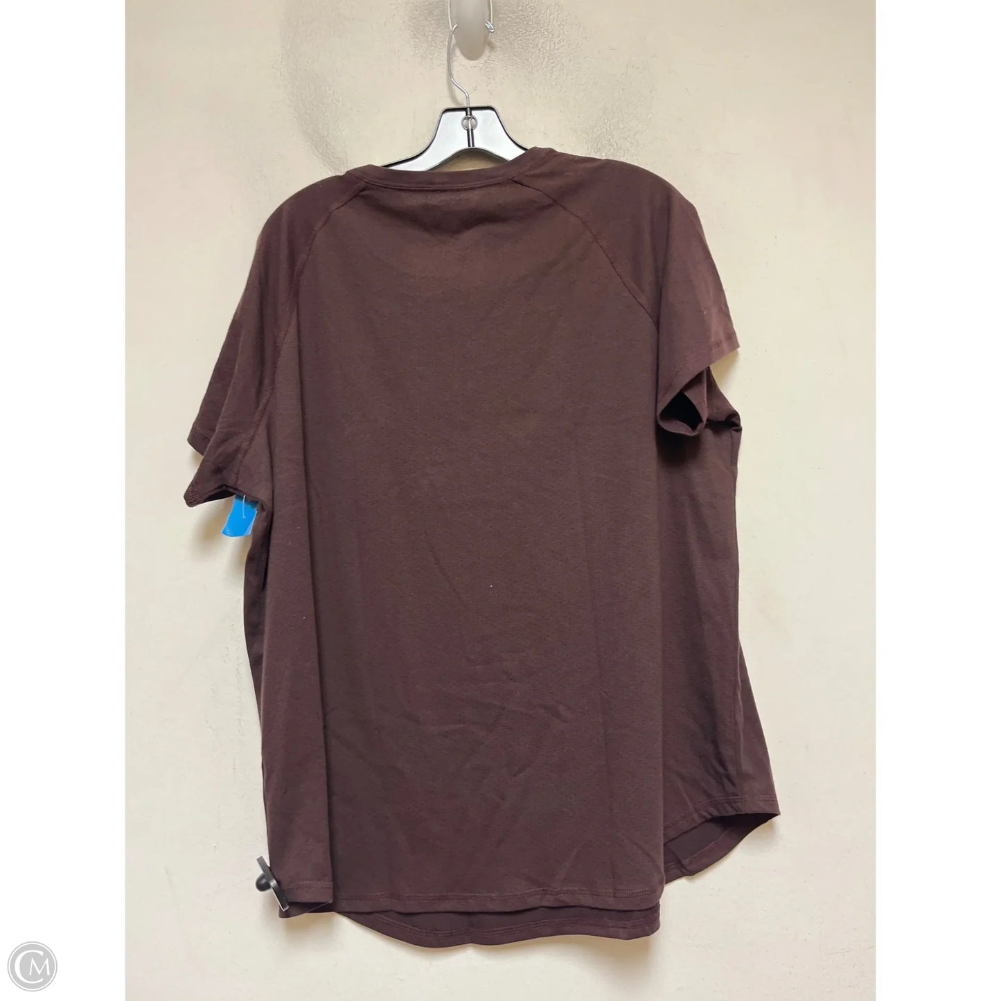 Athletic Top Short Sleeve By Carhartt In Brown, Size: Xl