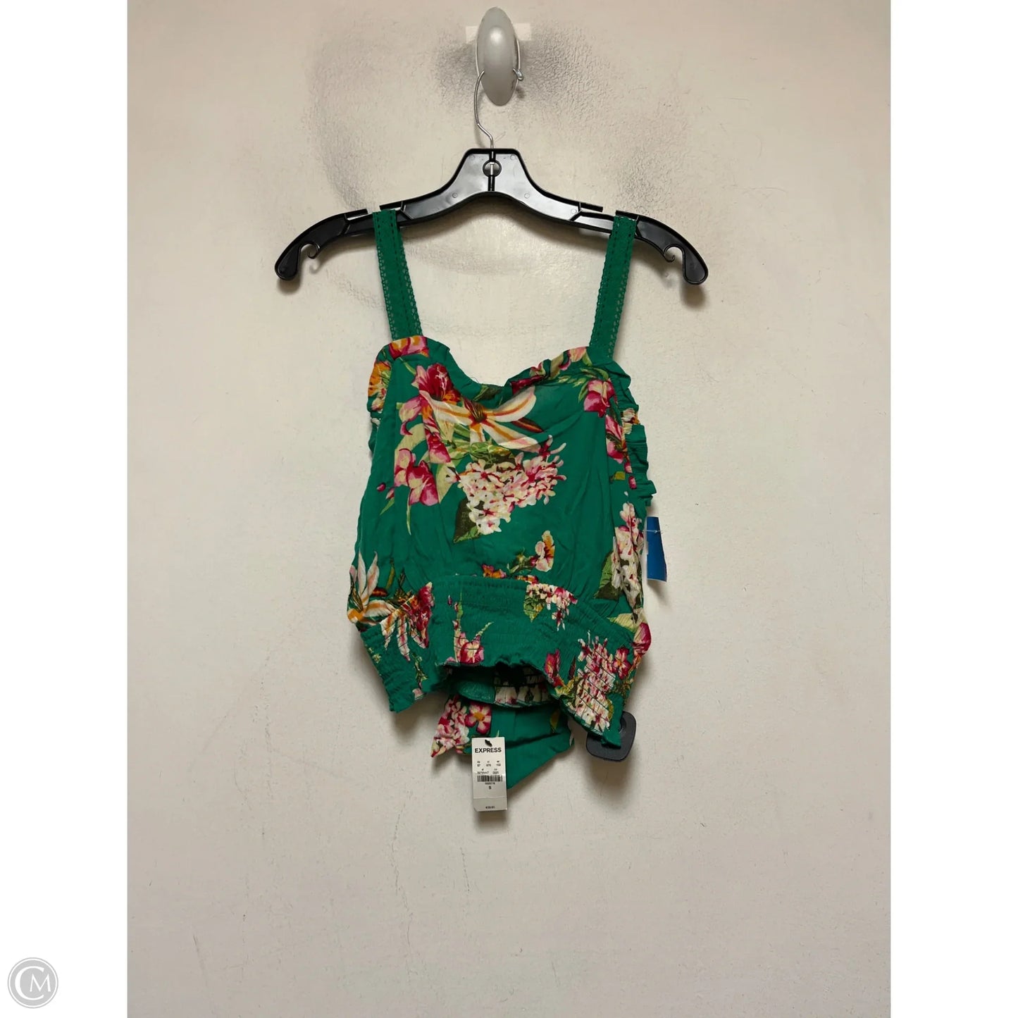 Top Sleeveless By Express In Tropical Print, Size: S
