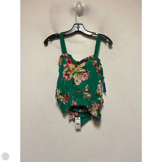 Top Sleeveless By Express In Tropical Print, Size: S
