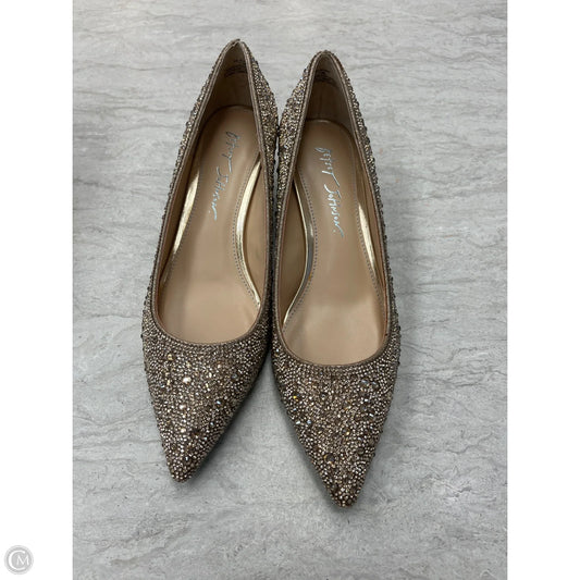 Shoes Heels Kitten By Betsey Johnson In Gold, Size: 7.5