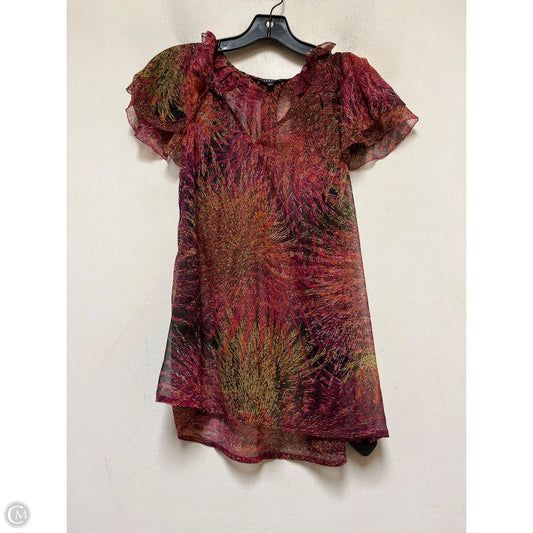 Top Short Sleeve By Liverpool In Multi-colored, Size: S