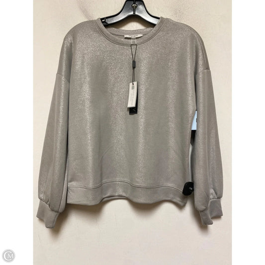 Top Long Sleeve By Cable And Gauge In Grey, Size: S