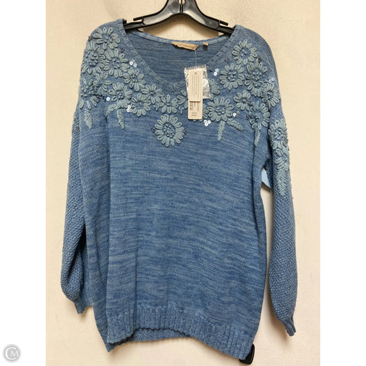 Sweater By Soft Surroundings In Blue, Size: M