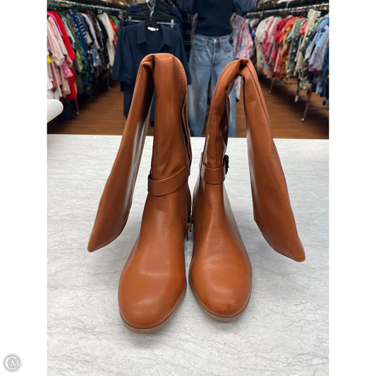 Boots Knee Flats By Style And Company In Tan, Size: 7