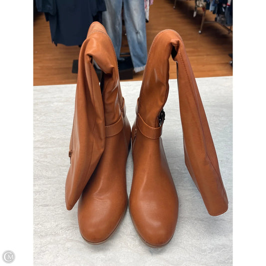 Boots Knee Flats By Style And Company In Tan, Size: 7.5