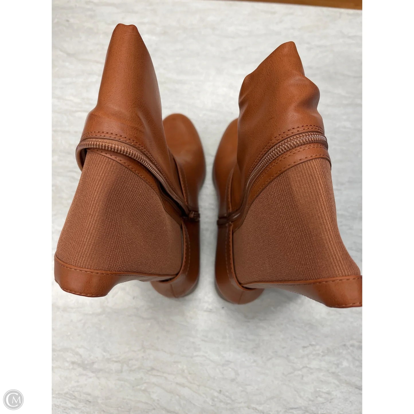 Boots Knee Flats By Style And Company In Tan, Size: 7.5