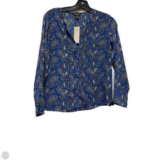 Top Long Sleeve By Banana Republic In Paisley Print, Size: Xs