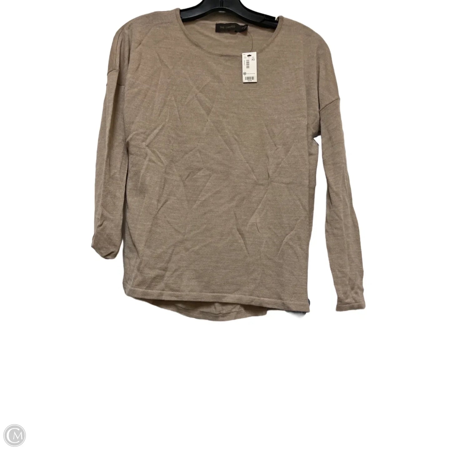 Top Long Sleeve By Limited In Tan, Size: Xs