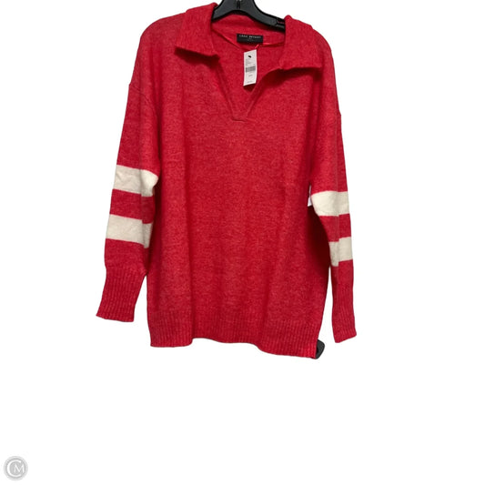 Sweater By Lane Bryant In Red & White, Size: Xl