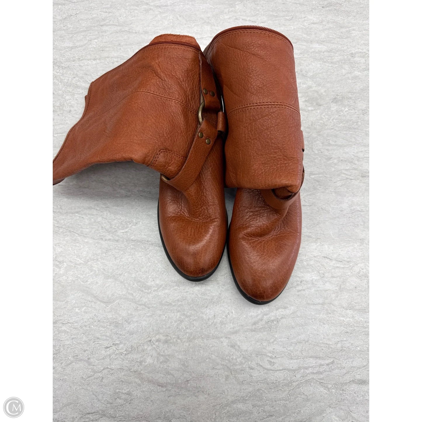 Boots Designer By Frye In Brown, Size: 5