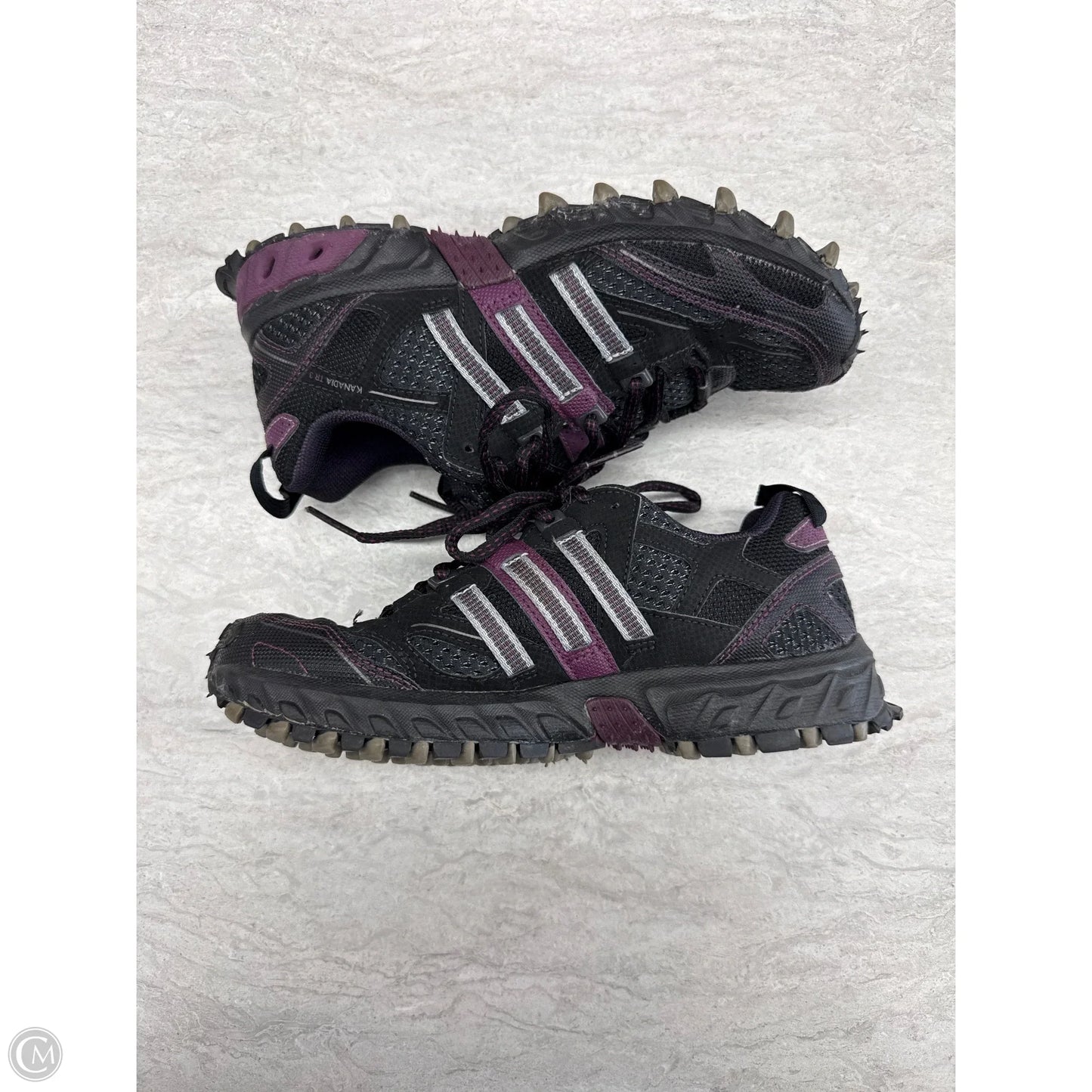 Shoes Athletic By Adidas In Black & Purple, Size: 5