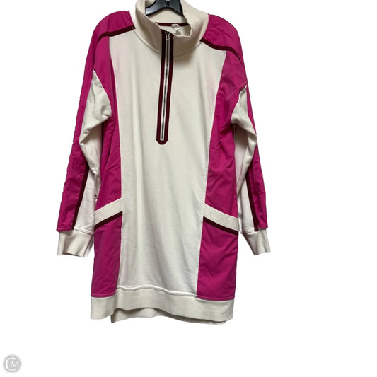 Athletic Dress By Daily Practice By Anthropologie In Pink & White, Size: Xl