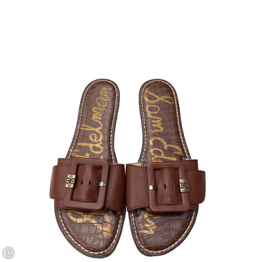 Sandals Flats By Sam Edelman In Brown, Size: 9