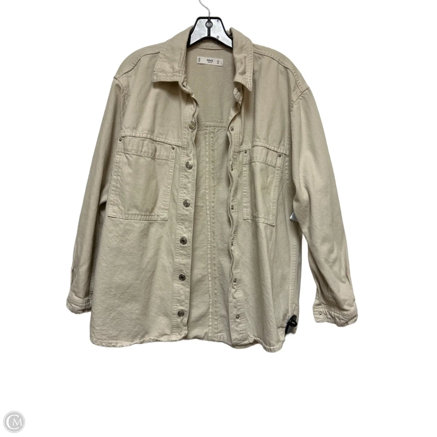 Jacket Denim By Mng In Tan Denim, Size: M