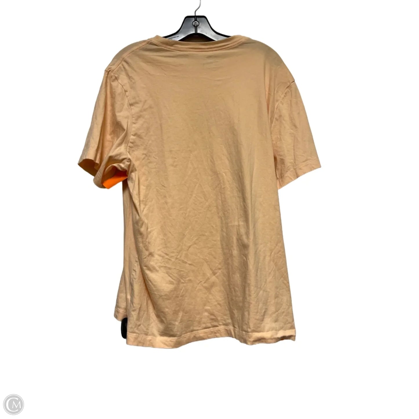 Athletic Top Short Sleeve By Nike Apparel In Orange, Size: Xl