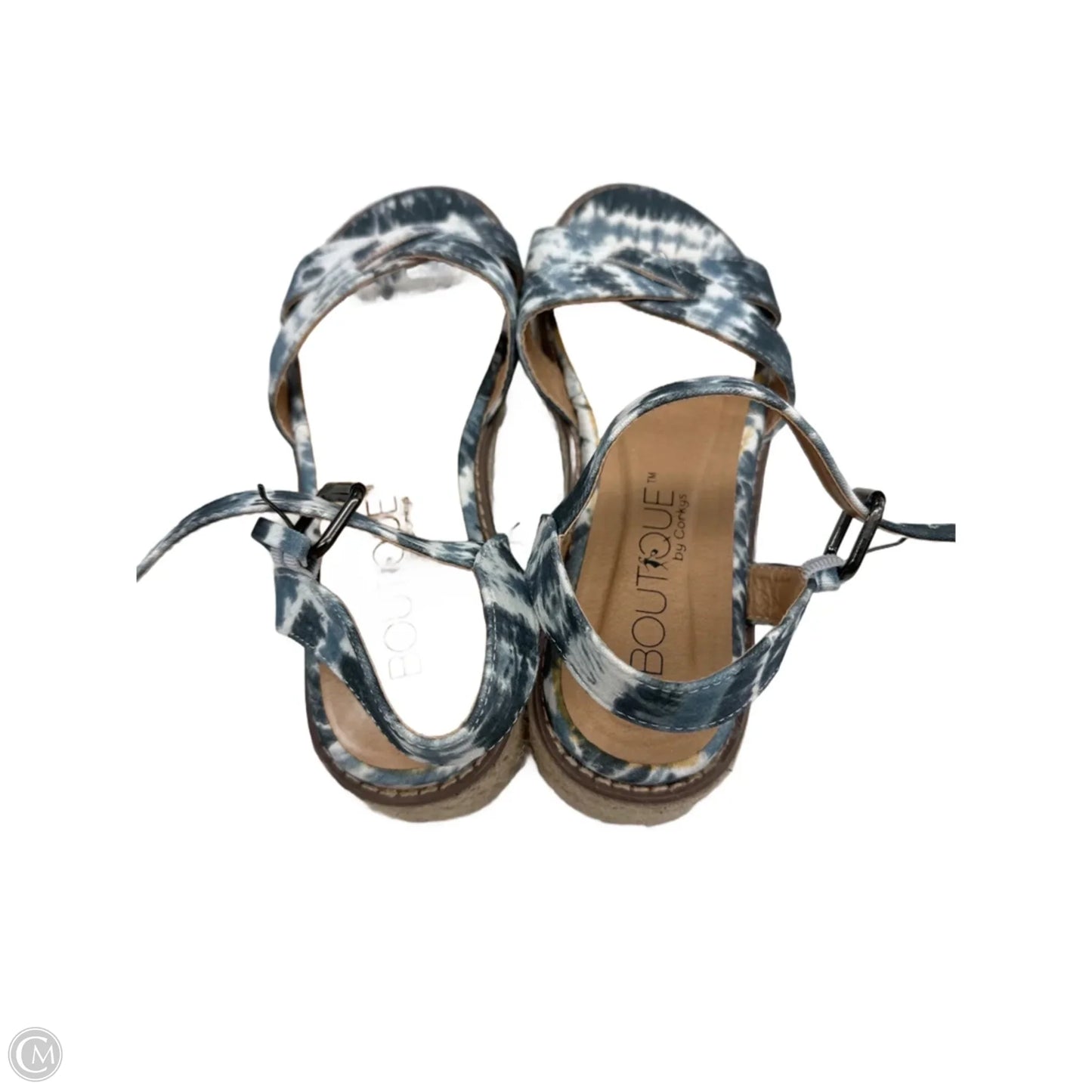 Sandals Heels Platform By Corkys In Tie Dye Print, Size: 8