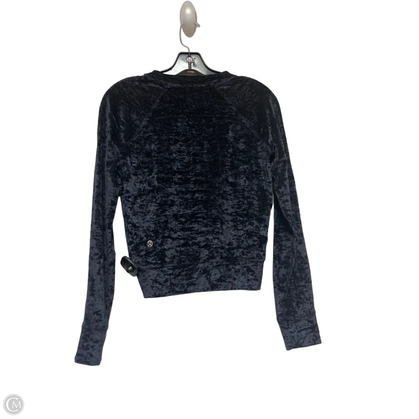 Athletic Top Long Sleeve Crewneck By Lululemon In Black, Size: M