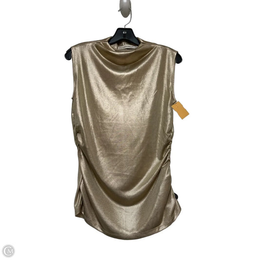 Top Sleeveless Designer By Rebecca Minkoff In Gold, Size: S
