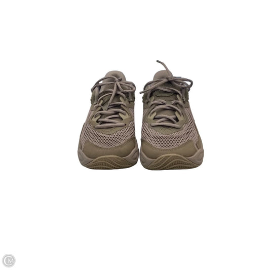 Shoes Athletic By Under Armour In Grey & Tan, Size: 9