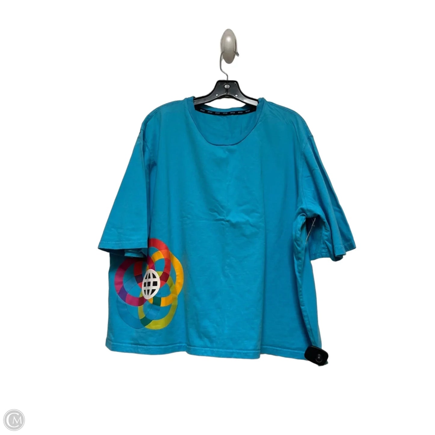 Top Short Sleeve Basic By Disney In Blue, Size: Xl