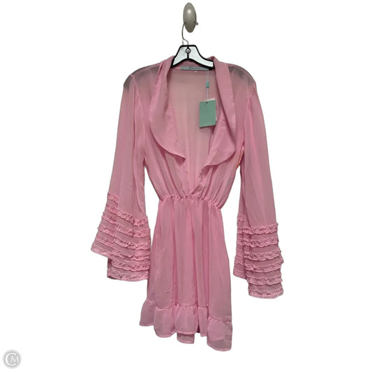 Swimwear Cover-up By Clothes Mentor In Pink, Size: L