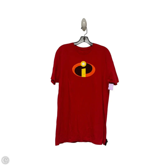 Top Short Sleeve By Disney Store In Red, Size: L