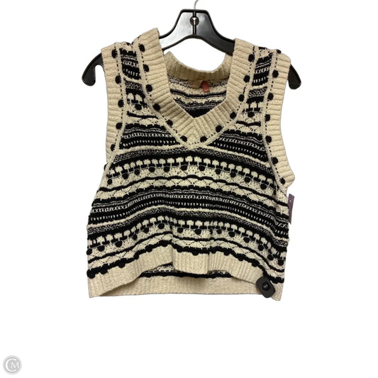 Top Sleeveless By Pilcro In Black & Cream, Size: L